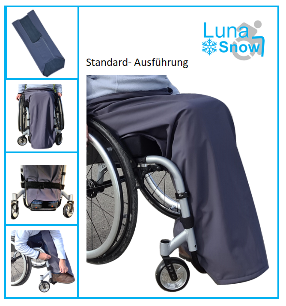 LunaSnow leg cover for wheelchair users